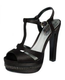 Get caught up in the moment with this towering heel by Unlisted. The uniform embellishments on the Carry Away platform add polished drama to this darling sandal. Get caught up in the moment with this towering heel by Unlisted. The uniform embellishments on the Carry Away platform add polished drama to this darling sandal.