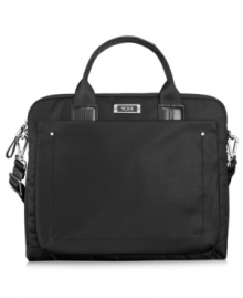 Tech it out! Step out in style & pack fun, personality & lightweight convenience into your every errand. Featuring interior media & accessory pockets, along with an Add-a-bag sleeve & removable shoulder strap, this business savvy essential keeps your tablet on call & is your new best trend. 5-year warranty. Tech it out! Step out in style & pack fun, personality & lightweight convenience into your every errand. Featuring interior media & accessory pockets, along with an Add-a-bag sleeve & removable shoulder strap, this business savvy essential keeps your tablet on call & is your new best trend. 5-year warranty.