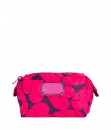 Tote around your makeup essentials in this adorable printed cosmetic bag from Marc by Marc Jacobs - Top zip closure, front logo detail, side tabs, all-over print - Perfect for everyday use or as a thoughtful gift Tote around your makeup essentials in this adorable printed cosmetic bag from Marc by Marc Jacobs - Top zip closure, front logo detail, side tabs, all-over print - Perfect for everyday use or as a thoughtful gift