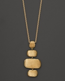 Exclusively at Bloomingdale's, hand-engraved 18K yellow gold pendant necklace from Marco Bicego. Exclusively at Bloomingdale's, hand-engraved 18K yellow gold pendant necklace from Marco Bicego.