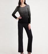 It doesn't get much better than a festive, glitzy design with a superb coziness factor. Round neckLong sleevesPull-on styleAbout 25 from shoulder to hemWoolHand washImported of Italian fabric Model shown is 5'11 (180cm) wearing US size Small. 