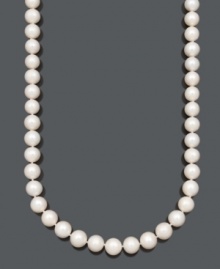 Polish your look. Belle de Mer's sophisticated strand features large, A+ cultured freshwater pearls (11-13 mm) and a 14k gold clasp. Approximate length: 22 inches. Polish your look. Belle de Mer's sophisticated strand features large, A+ cultured freshwater pearls (11-13 mm) and a 14k gold clasp. Approximate length: 22 inches.