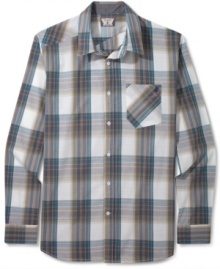 Add some plaid to your typical shirt for an on-trend look from Volcom this season. Add some plaid to your typical shirt for an on-trend look from Volcom this season.
