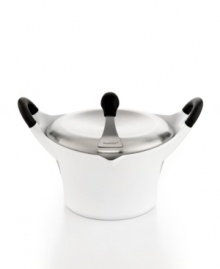 Elegant & sophisticated, this cast aluminum vessel is a true piece of art and performs like a real professional, too. The lightweight design heats up quickly & evenly for consistent, delicious results. Crafted with holes in the rim for pouring with the cover on and a stay-cool phenolic resin handle, this covered casserole is perfect for sealing moisture & flavor into bigger family dishes. 3-year warranty. Elegant & sophisticated, this cast aluminum vessel is a true piece of art and performs like a real professional, too. The lightweight design heats up quickly & evenly for consistent, delicious results. Crafted with holes in the rim for pouring with the cover on and a stay-cool phenolic resin handle, this covered casserole is perfect for sealing moisture & flavor into bigger family dishes. 3-year warranty.