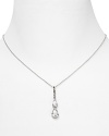 Delicate and dainty, Judith Jack's double teardrop pendant has heirloom-style elegance.