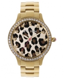 Fashion that moves fast: a leopard-printed watch from Betsey Johnson.