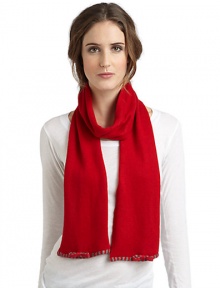 THE LOOKWoven striped trim with bow accentTHE MEASUREMENT7½W X 68LTHE MATERIALPolyester/nylon/wool/angora/cashmereCARE & ORIGINDry cleanImported THE LOOKWoven striped trim with bow accentTHE MEASUREMENT7½W X 68LTHE MATERIALPolyester/nylon/wool/angora/cashmereCARE & ORIGINDry cleanImported