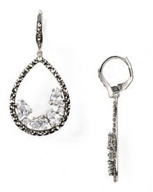 Judith Jack's open teardrop earrings exude stately style thanks to clusters of crystal stones. Slip in this shapely pair to take every outfit from simple to striking. Judith Jack's open teardrop earrings exude stately style thanks to clusters of crystal stones. Slip in this shapely pair to take every outfit from simple to striking.
