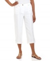 Start spring off right in these breezy linen pants from JM Collection. Comfortable and chic, they pair with anything from button-down blouses to scoopneck tees.