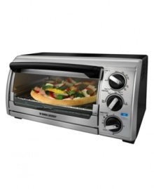 A marvelous countertop multi-tasker, this toaster oven from Black & Decker takes care of those smaller servings -- perfectly browned toast, crisp personal pizzas and much more -- with space-saving efficiency. One-year limited warranty. Model Model TRO480. A marvelous countertop multi-tasker, this toaster oven from Black & Decker takes care of those smaller servings -- perfectly browned toast, crisp personal pizzas and much more -- with space-saving efficiency. One-year limited warranty. Model Model TRO480.