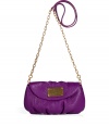 Infuse your favorite looks with instant impact with this bold bag from Marc by Marc Jacobs - Rounded envelope shape, front flap with logo plaque detail, chain and leather detailed long shoulder strap - Perfect for running around town or cocktails with the girls