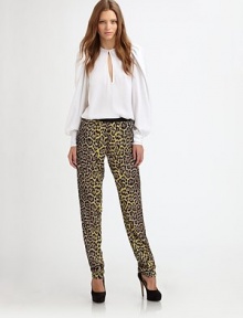 Soft, silken crepe in a punchy graphic print, slightly tapered from knee to hem.Elastic waistbandGathered frontSlash pocketsPull-on styleRise, about 9Inseam, about 35PolyesterDry cleanImportedModel shown is 5'9½ (176cm) wearing US size Small. Soft, silken crepe in a punchy graphic print, slightly tapered from knee to hem.Elastic waistbandGathered frontSlash pocketsPull-on styleRise, about 9Inseam, about 35PolyesterDry cleanImportedModel shown is 5'9½ (176cm) wearing US size Small.