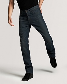 A modern slim fit jean that can be easily dressed up with a blazer or button down. A modern slim fit jean that can be easily dressed up with a blazer or button down.
