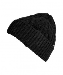 Effortless-cool winter looks call for a collection of edgy knitwear, and Maison Martin Margielas black cable knit cap is the perfect start - Ribbed trim, close fit - Pair with jet black outerwear Effortless-cool winter looks call for a collection of edgy knitwear, and Maison Martin Margielas black cable knit cap is the perfect start - Ribbed trim, close fit - Pair with jet black outerwear
