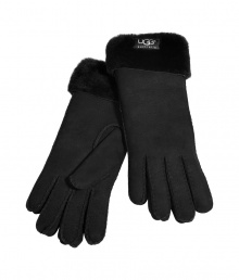 Detailed with exposed sheepskin cuffs, UGG Australias classic shearling gloves are a stylish choice for staying warm this winter - Logo tag on cuff - Wear with everything from tailored coats and cashmere caps to sporty parkas and weather boots Detailed with exposed sheepskin cuffs, UGG Australias classic shearling gloves are a stylish choice for staying warm this winter - Logo tag on cuff - Wear with everything from tailored coats and cashmere caps to sporty parkas and weather boots
