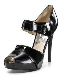 Sharp angles and smart details forge a sophisticated take on the patent pump. Pair these peeptoe mary janes with floaty fabrics for an elegant study in contrasts. By MICHAEL Michael Kors. Sharp angles and smart details forge a sophisticated take on the patent pump. Pair these peeptoe mary janes with floaty fabrics for an elegant study in contrasts. By MICHAEL Michael Kors.