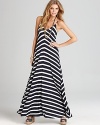 Aqua Dress - Stripe Maxi