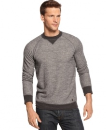 The softer side of your style is this french terry sweater from BOSS Orange.