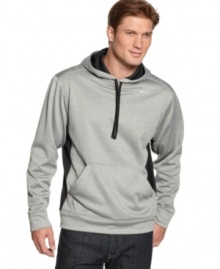 Go-to comfort from your go-to brand. Whether you're kicking back or hitting the gym, Nike's therma-fit hooded sweatshirt helps you keep warm and look cool. Go-to comfort from your go-to brand. Whether you're kicking back or hitting the gym, Nike's therma-fit hooded sweatshirt helps you keep warm and look cool.