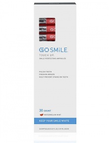 GO SMiLE's exclusive Ampoule Technology Delivery System lets you polish your teeth and keep them white with deliciously refreshing Touch Up ampoules. Get a just-brushed feeling - anytime, anywhere. Flip, Pop, Touch Up! 30 ampoules, 0.02 fl. oz. each. GO SMiLE's exclusive Ampoule Technology Delivery System lets you polish your teeth and keep them white with deliciously refreshing Touch Up ampoules. Get a just-brushed feeling - anytime, anywhere. Flip, Pop, Touch Up! 30 ampoules, 0.02 fl. oz. each.