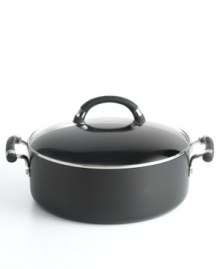 A lifetime of mess-free cooking awaits you in Circulon's Espree Dutch, an exceptionally-designed hard anodized piece that features a three-layer nonstick surface and implements the TOTAL® food release system for heightened ease and durability. Lifetime warranty. A lifetime of mess-free cooking awaits you in Circulon's Espree Dutch, an exceptionally-designed hard anodized piece that features a three-layer nonstick surface and implements the TOTAL® food release system for heightened ease and durability. Lifetime warranty.