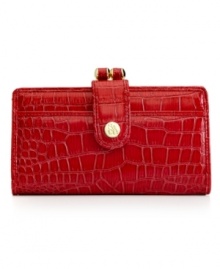 Add some uptown attitude to your everyday accessorizing with this posh, clutch purse from Style&co. Chic croc-embossed pattern and gleaming custom hardware offer undeniable elegance, while the interior is aligned with plenty of compartments for cards, cash, coins and ID. Add some uptown attitude to your everyday accessorizing with this posh, clutch purse from Style&co. Chic croc-embossed pattern and gleaming custom hardware offer undeniable elegance, while the interior is aligned with plenty of compartments for cards, cash, coins and ID.
