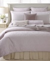 Both calming and heavenly, the Divine duvet cover from Barbara Barry mesmerizes the eye with a pattern that is reminiscent of moonlight shimmering on water. Finished in luxe 300-thread count cotton sateen.