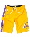 Style of a dynasty. He can show his team pride in these walkshorts from Quiksilver.