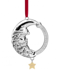 The sky's the limit for your child's first Christmas, so this very merry man-in-the-moon rattle ornament will be something she treasures forever. With dated star. The sky's the limit for your child's first Christmas, so this very merry man-in-the-moon rattle ornament will be something she treasures forever. With dated star.
