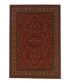 A long runner that's ideal for hallways or entryways. A modern classic. Fashioned using the most advanced method available for heat-set polypropylene, the Everest Isfahan collection offers a contemporary dance of crimson symmetry, and refined style. Field features intricate floral motif set against a rich, red background, and an elaborate, courtly border. Super-dense power-loom weave creates a natural appearance without sacrificing the soft luxury finish of hand-woven rugs. One-year limited warranty (defects due to manufacturing).