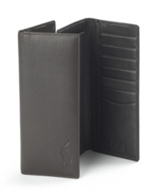 Hold all your essentials in this sophisticated executive wallet from Polo Ralph Lauren. Hold all your essentials in this sophisticated executive wallet from Polo Ralph Lauren.