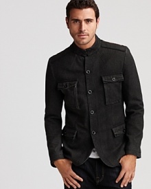 Opt for military-inspired cool with this fitted jacket featuring contrast stitching and plenty of pockets. From BOSS Orange. Opt for military-inspired cool with this fitted jacket featuring contrast stitching and plenty of pockets. From BOSS Orange.