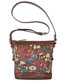 Take a printed approach to accessorizing with this crossbody design from Fossil that's at once refined and free-spirited. The well-organized interior provides plenty of pockets and compartments, so your everyday essentials are always easily at hand. Take a printed approach to accessorizing with this crossbody design from Fossil that's at once refined and free-spirited. The well-organized interior provides plenty of pockets and compartments, so your everyday essentials are always easily at hand.