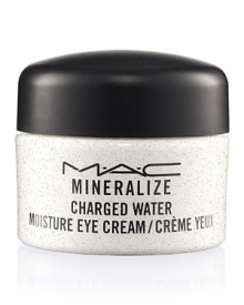 Formulated with ionized Super-Duo Charged Water technology, luxuriously rich M·A·C Mineralize Charged Water Moisture Eye Cream adds radiance while instantly--and progressively over time--reducing the look of dark circles, lines and puffiness. Formulated with ionized Super-Duo Charged Water technology, luxuriously rich M·A·C Mineralize Charged Water Moisture Eye Cream adds radiance while instantly--and progressively over time--reducing the look of dark circles, lines and puffiness.