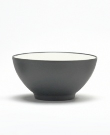 Mix and match these splashes of color for a tabletop with endless possibility! The modern coupe shape and two-tone hues mean this rice bowl will bring life to any décor. Select pieces in your favorite shades to create a customized dinnerware collection. Mix and match these splashes of color for a tabletop with endless possibility! The modern coupe shape and two-tone hues mean this rice bowl will bring life to any décor. Select pieces in your favorite shades to create a customized dinnerware collection.