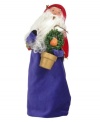 And a Santa and a pear tree! Byers' Choice captures the first day of Christmas in this handcrafted figurine of Kris Kringle belting out the classic holiday tune.