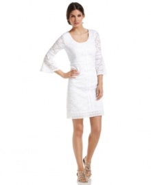 The white-lace dress is a hot summer must-have! Get the look with this sweet Alfani style! The white-lace dress is a hot summer must-have! Get the look with this sweet Alfani style!