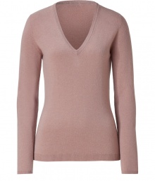 Exquisitely soft in chic cashmere, Brunello Cucinellis V-neck lends a luxurious polish to casual daytime looks - Softly scooped V-neckline, long sleeves, sueded elbow patches, fine ribbed trim - Classic straight fit - Team with tailored button-downs and dressy trousers, or with tissue tees, favorite jeans and flats