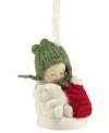 Crafted of pure porcelain bisque, this fine ornament continues the timeless Snowbabies tradition this holiday season. The perfect gift for yourself or someone special, from Department 56.