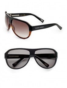 Oversized plastic frames feature logo temple detail. Available in black dark tortoise frames with brown grey gradient lenses and black frames with dark grey lenses. Logo temple detail 100% UV protective Made in Italy Oversized plastic frames feature logo temple detail. Available in black dark tortoise frames with brown grey gradient lenses and black frames with dark grey lenses. Logo temple detail 100% UV protective Made in Italy