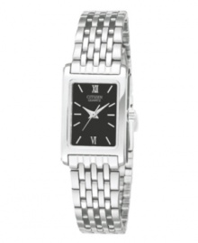 Exude confidence with the strong design of this watch by Citizen. Exude confidence with the strong design of this watch by Citizen.