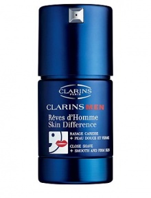 The first complete skincare product for men that targets his skin and shave zone by softening whiskers at their base and helping to slow down new growth. A comforting fluid with a clean, woodsy scent that promotes an immediate feeling of freshness and comfort. Rich in firming, hydrating and energizing benefits that help counteract visible signs of aging. Revives a dull complexion and gently firms and softens skin. 2 X 0.5 oz. The first complete skincare product for men that targets his skin and shave zone by softening whiskers at their base and helping to slow down new growth. A comforting fluid with a clean, woodsy scent that promotes an immediate feeling of freshness and comfort. Rich in firming, hydrating and energizing benefits that help counteract visible signs of aging. Revives a dull complexion and gently firms and softens skin. 2 X 0.5 oz.