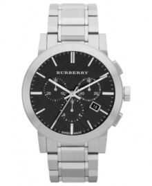 A timeless chronograph timepiece with an intriguing dial, by Burberry.