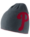 Get your head in the game with this comfortable MLB Philadelphia Phillies knit cap from Nike.