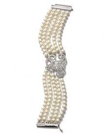 Pearls and pavé are a glamorous addition to your LBD--or your favorite jeans. From Lauren by Ralph Lauren.