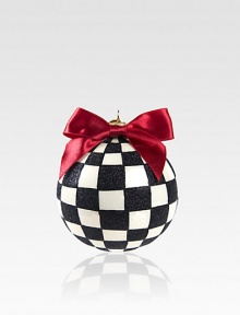 A charming mouthblown glass ornament is destined for many Christmases to come in a handpainted checkerboard of ivory and onyx. From the Courtly Check CollectionGlass3½ diam.Wipe cleanImported A charming mouthblown glass ornament is destined for many Christmases to come in a handpainted checkerboard of ivory and onyx. From the Courtly Check CollectionGlass3½ diam.Wipe cleanImported