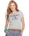 Pair Tommy Girl's cropped tee with a mini skirt for a super cute look!