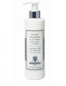 Lyslait Cleansing Milk with White Lily. Perfectly balanced botanical cleanser dissolves makeup and removes surface impurities. Natural hawthorn extract leaves skin soft and satiny smooth, without tightness. Suitable for normal to dry and sensitive skin. 8.4 oz. Imported from France. Lyslait Cleansing Milk with White Lily. Perfectly balanced botanical cleanser dissolves makeup and removes surface impurities. Natural hawthorn extract leaves skin soft and satiny smooth, without tightness. Suitable for normal to dry and sensitive skin. 8.4 oz. Imported from France.