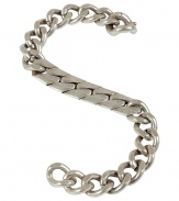 Trend-favorite chunky chain gets an edgy modern finish in Maison Martin Margielas mixed-chain bracelet - Safety closure - The perfect finish to cool rocker looks