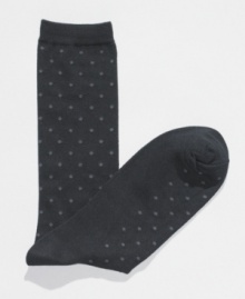 These dress socks from Club Room are spot on when it comes to classic business style. These dress socks from Club Room are spot on when it comes to classic business style.